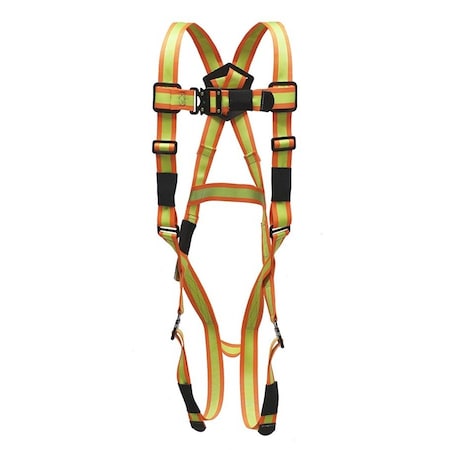 Super Anchor Safety Small - Hi-Viz Webbing Pro-Series Fall Arrester Full Body Harness P6001-HS